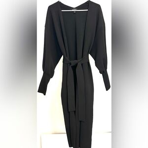 Express Elegant Black Long-Sleeve Sweater Cardigan